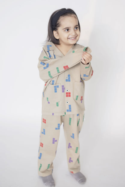 Geometry pyjama set